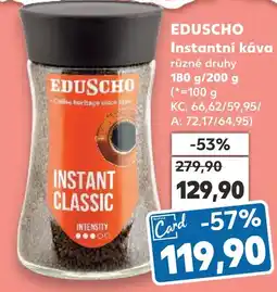 Kaufland EDUSCHO Instantní káva nabídka