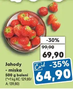 Kaufland Jahody - miska nabídka