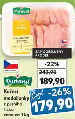 Kaufland Kuřecí medailonky z prsního řízku nabídka