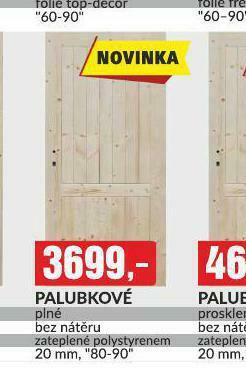 Baumax Dveře palubkové nabídka