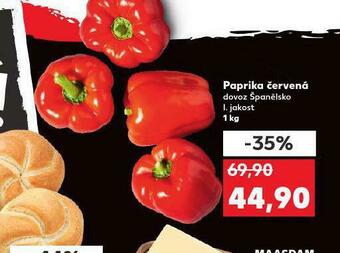 Kaufland Paprika červená nabídka