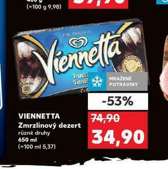 Kaufland Vienetta zmrzlinový dezert nabídka