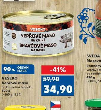 Kaufland Veseko vepřové maso nabídka