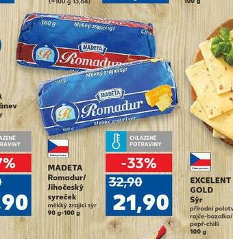 Kaufland Madeta jihočeský syreček nabídka