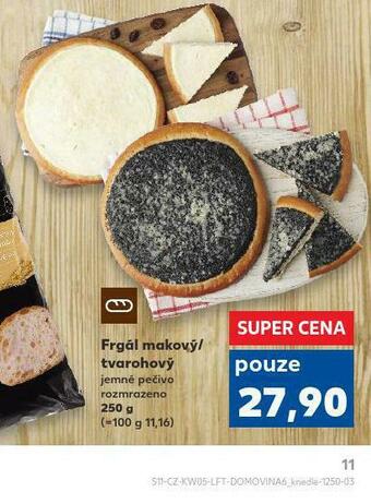 Kaufland Frgál makový / tvarohový nabídka