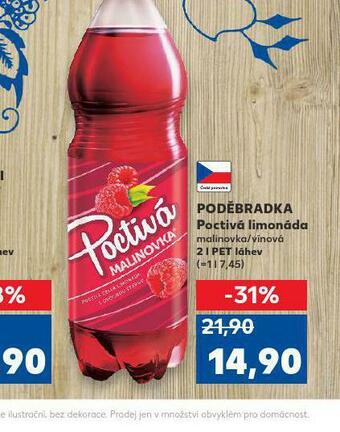 Kaufland Poděbradka poctivá limonáda nabídka