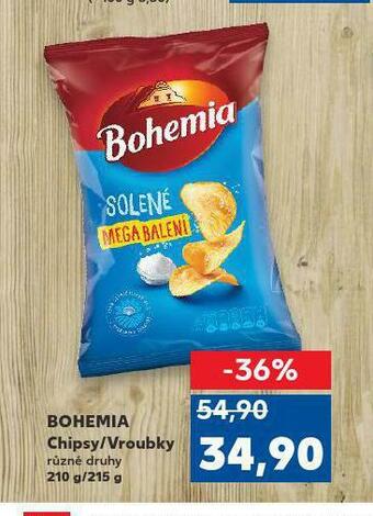 Kaufland Bohemia chipsy / vroubky nabídka