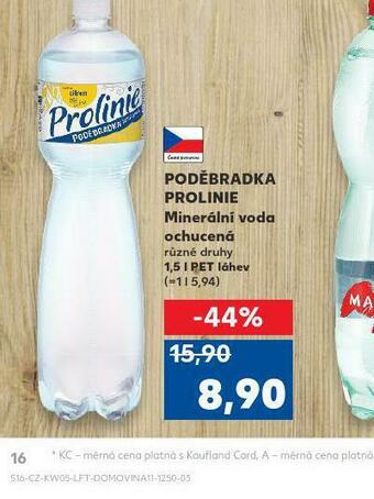 Kaufland Poděbradka prolinie ochucená nabídka