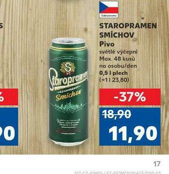 Kaufland Pivo staropramen smíchov nabídka