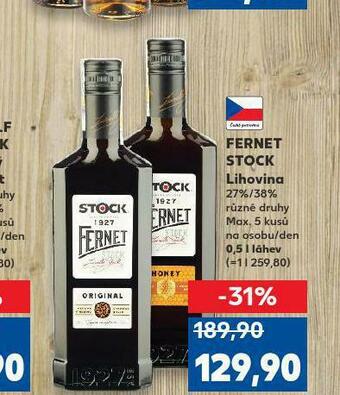 Kaufland Fernet stock nabídka