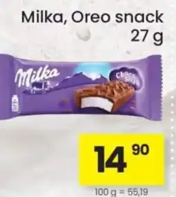 Kubík potraviny Milka, Oreo snack nabídka