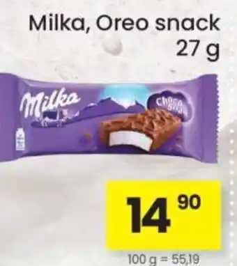 Kubík potraviny Milka, Oreo snack nabídka