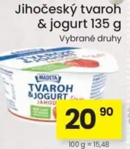 Kubík potraviny Madeta Jihočeský tvaroh & jogurt nabídka