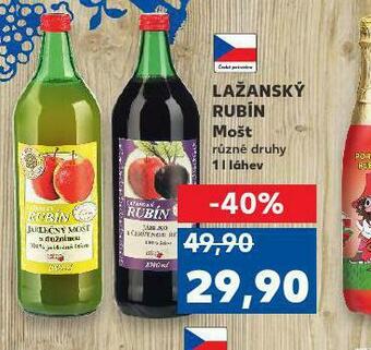 Kaufland Lažanský rubín mošt nabídka