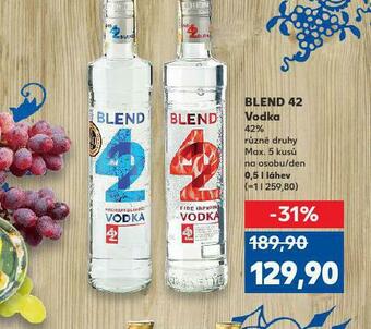 Kaufland Blend 42 vodka nabídka