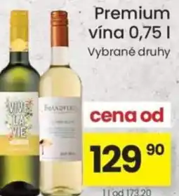 Kubík potraviny Premium vína nabídka