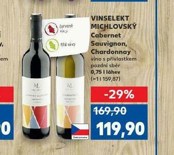 Kaufland Vinselekt michlovský chardonnay nabídka
