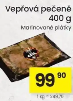 Kubík potraviny Vepřová pečeně nabídka