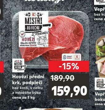 Kaufland Hovězí přední krk, podplečí nabídka
