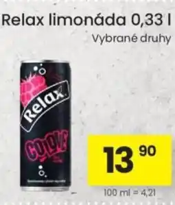 Kubík potraviny Relax limonáda nabídka