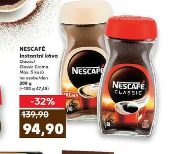 Kaufland Nescafé instantní káva nabídka