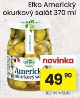 Kubík potraviny Efko Americký okurkový salát nabídka