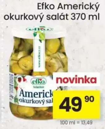 Kubík potraviny Efko Americký okurkový salát nabídka