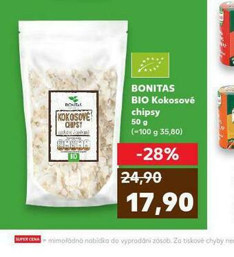 Kaufland Bio kokosové chipsy nabídka