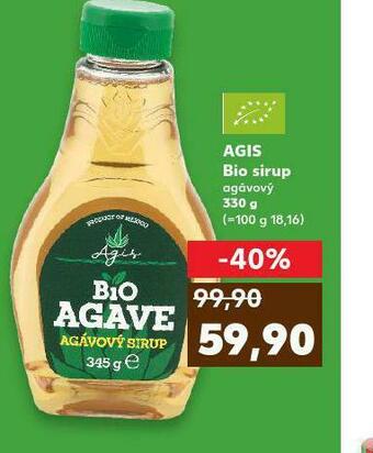 Kaufland Agis bio sirup nabídka