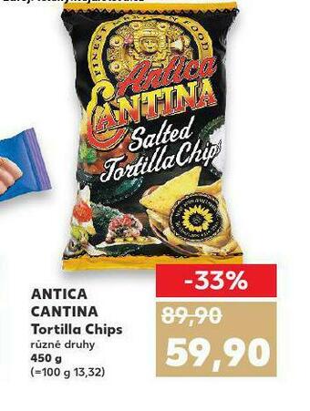 Kaufland Antica cantina tortilla chips nabídka