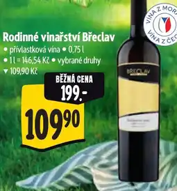 Albert Rodinné vinařství Břeclav nabídka