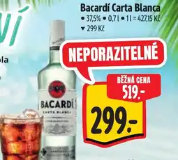 Albert Bacardi Carta Blanca nabídka