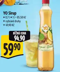 Albert YO Sirup nabídka
