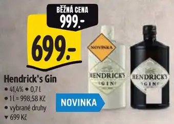 Albert Hendrick's Gin nabídka