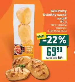 Billa Grill Party Dukátky uzené na gril nabídka