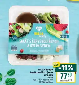 Billa BILLA Ready Salát s ovčím sýrem a řepou nabídka