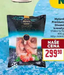 Billa Mylord Premium Divoké krevety třídění 13/15 nabídka
