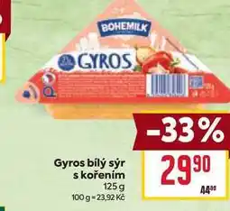 Billa Gyros bílý sýr s kořením nabídka