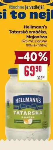 Billa Hellmann's Tatarská omáčka, Majonéza nabídka