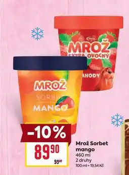 Billa Mrož Sorbet mango nabídka