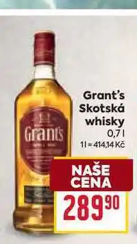 Billa Grant's Skotská whisky nabídka
