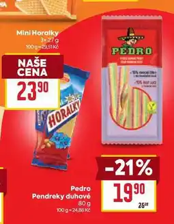 Billa Pedro Pendreky duhové nabídka