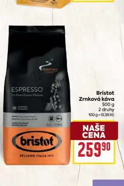 Billa Bristot Zrnková káva nabídka