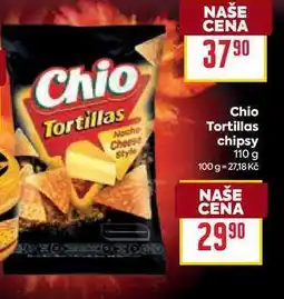 Billa Chio Tortillas chipsy nabídka