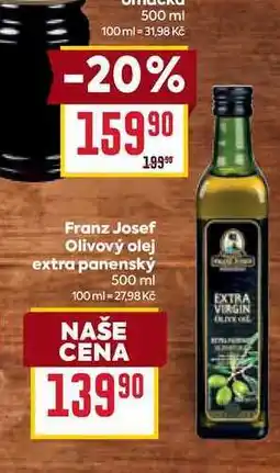 Billa Franz Josef Olivový olej extra panenský nabídka