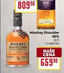 Billa Monkey Shoulder 40% nabídka