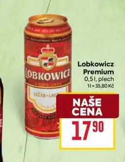 Billa Lobkowicz Premium 0,51, plech nabídka
