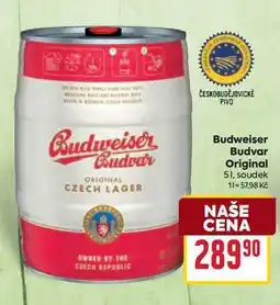 Billa Budweiser Budvar Original 51, soudek nabídka