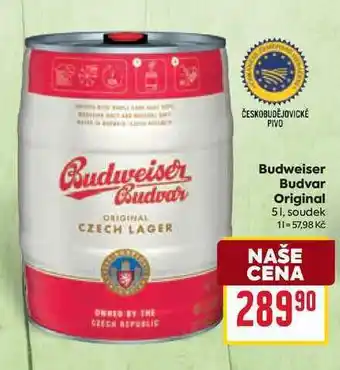 Budweiser Budvar Original 51, soudek