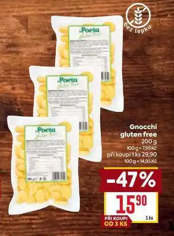 Billa Gnocchi gluten free nabídka